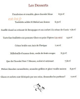 Les Terrasses De Corton menu