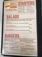 Carla's Snak Shak menu