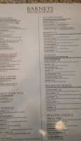 Barney's Brunch House menu