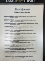 Plaza Gourmet Delicatessen menu