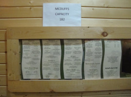 Mcduff's On The Rum menu