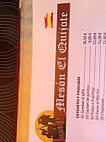 Meson El Quijote menu