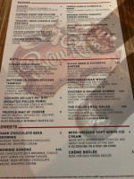 Sonder Brewing menu