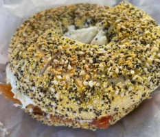 The Bagel Broker food