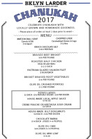 Bklyn Larder menu