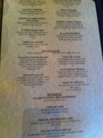 Tommy's menu