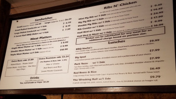 Parson's Son Bbq menu