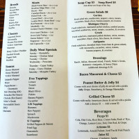 Moe's Corner Deli menu