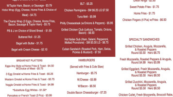 D N Deli menu