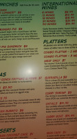 The Jerk Joint menu