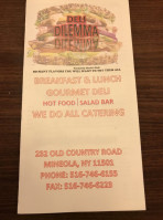 Chris's Deli Caterers menu