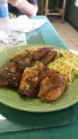 Classic Jamaican Jerk Stop food