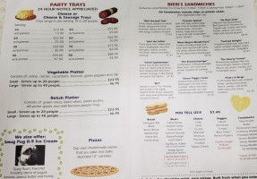 Bieri's Jackson Cheese Deli menu