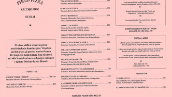 Pirlo Pizza menu