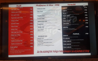 Mn Sushi menu