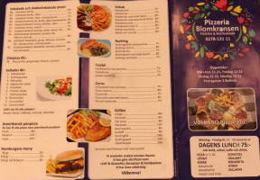 Blomkransen Pizzeria menu