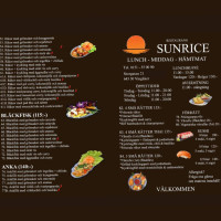 Sunrice Nässjö menu