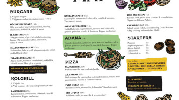 Gröna Älgen menu