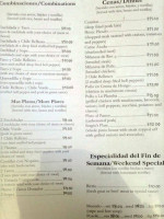 LA Paloma menu