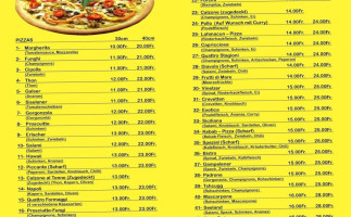 Insel Pizza menu