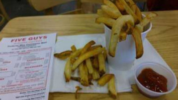 Five Guys Burgers Fries food