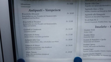 Rössli menu