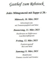 Gasthof zum Rebstock menu