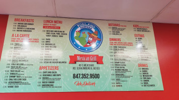 Poblano Peppers Taqueria menu