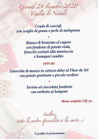 Osteria Lanterna menu