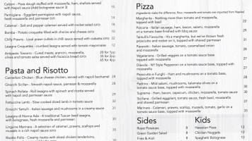 Tantulli’s Italian Carseldine menu