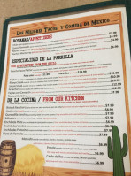 Pancho Tacos menu