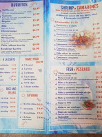 Mariscos Don Beto menu