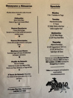 El Indio Botanas Y Cerveza menu