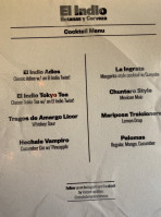 El Indio Botanas Y Cerveza menu