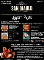 San Diablo Artisan Churros menu