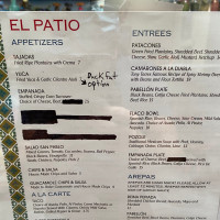 El Patio menu