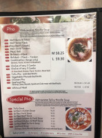 Phoever Wok On Canyon Rd E menu