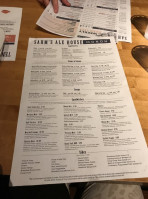 Sahm's Ale House Monon menu