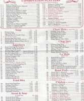 Hong Kong menu