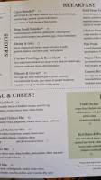 Sassafras American Eatery, Highlands menu