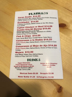 Taqueria La Bonita menu