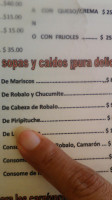 El Pescador menu