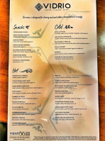 Vidrio menu