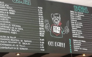 Cerveceria Etxe-zuri menu