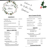 Doe's Eat Place Russellville menu