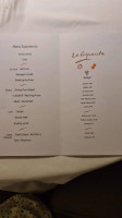 La Aquarela menu