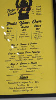 Tinga Tacos menu