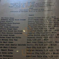 Cafe 59 menu