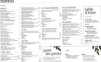 Le Bing Soupe menu