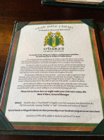 O'hara's Public House menu